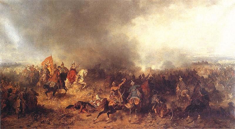 jozef brandt Battle of Chocim. France oil painting art